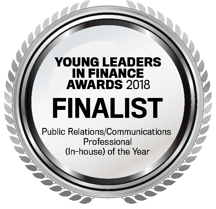 YLIFA 2018 Finalist Public RelationsCommunications Professional (In-house) of the Year